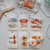 Nueva primavera hecho a mano paño pequeña flor horquilla niños encaje encaje broche mano dulce bebé accesorios para el pelo Application Scenario